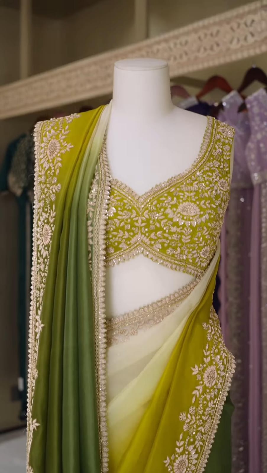 Green Aura Saree