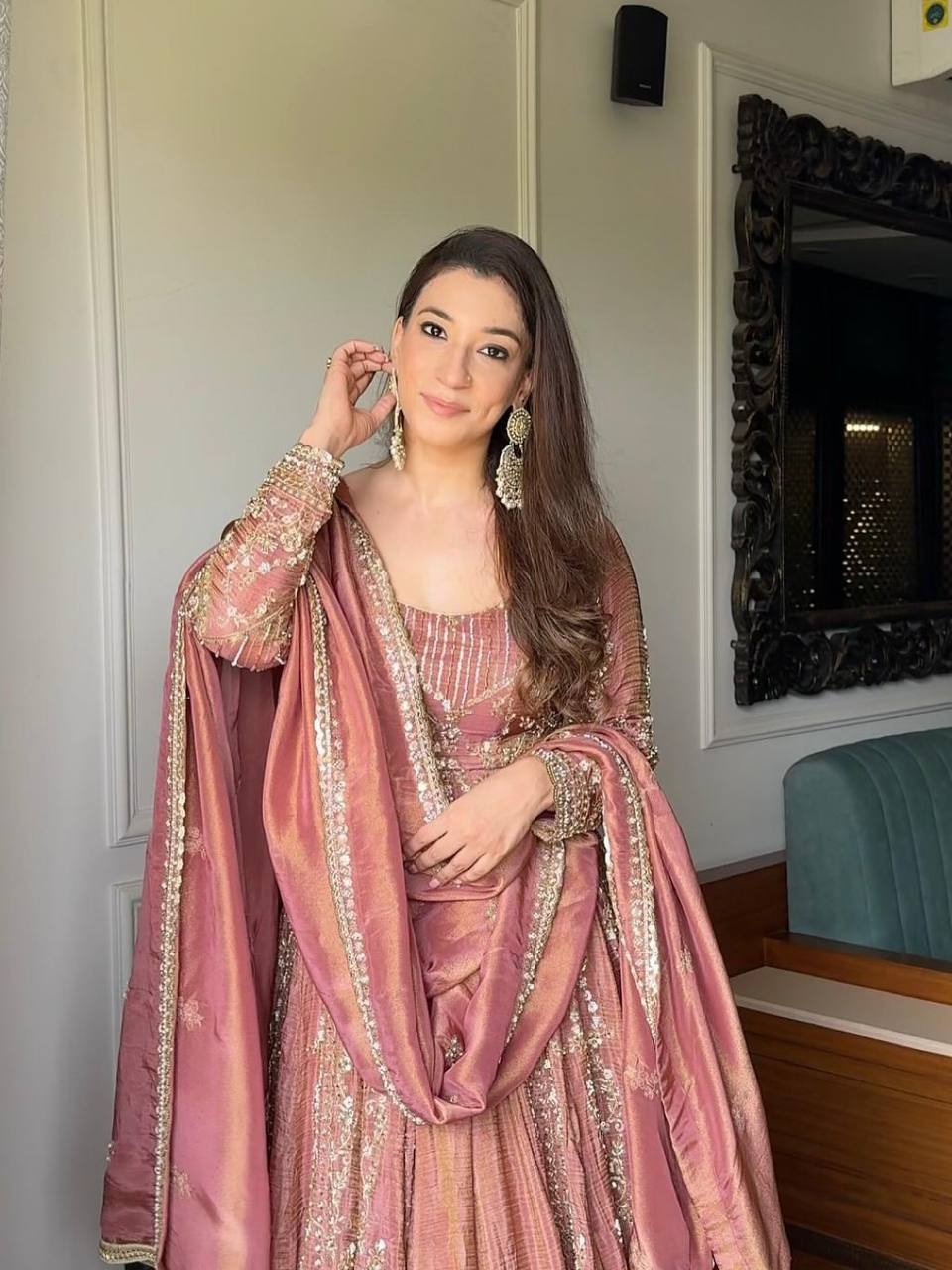 Ishleen Sequin Embroidered Sharara Set
