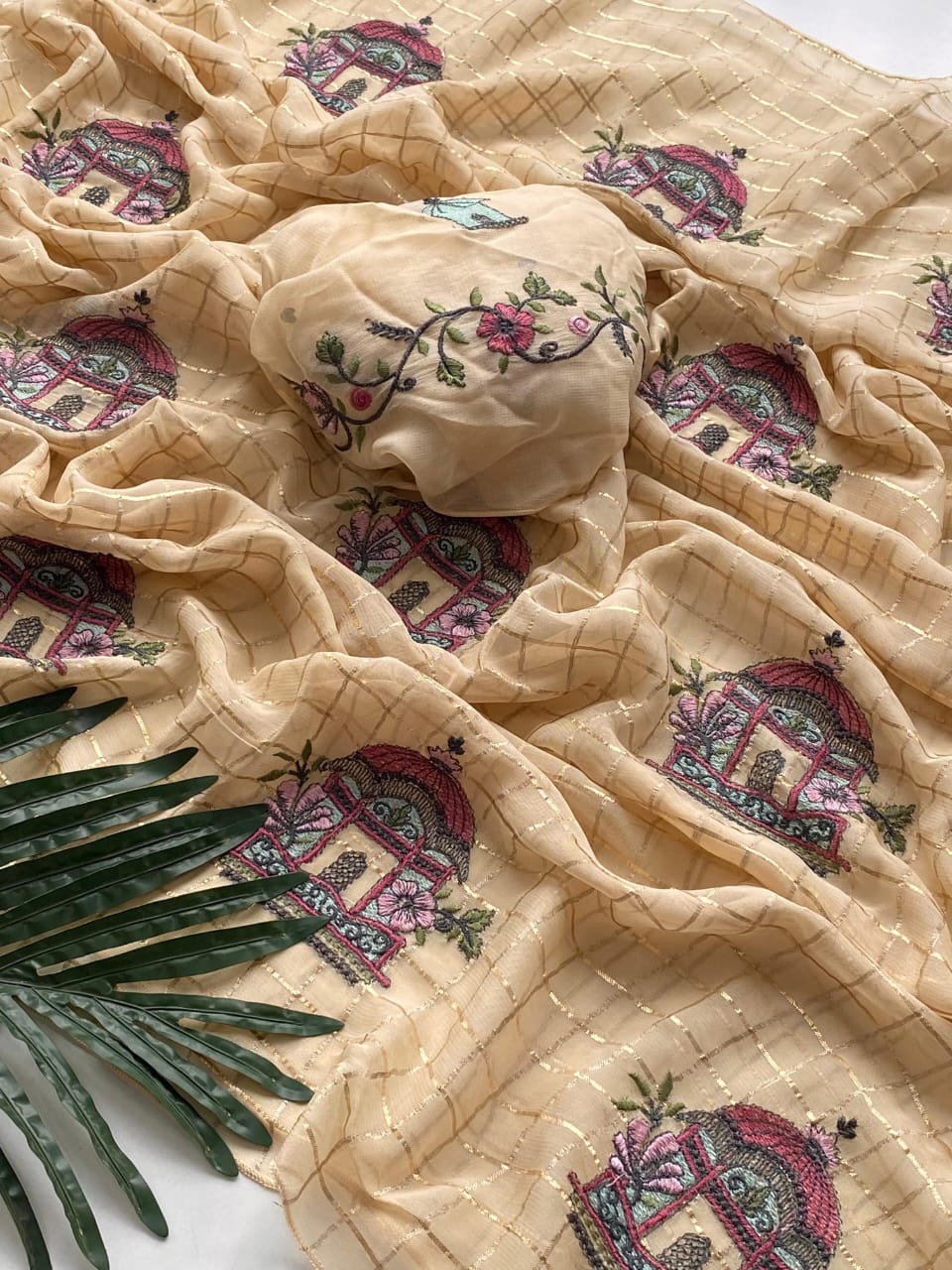 Heritage Palace Embroidered Saree