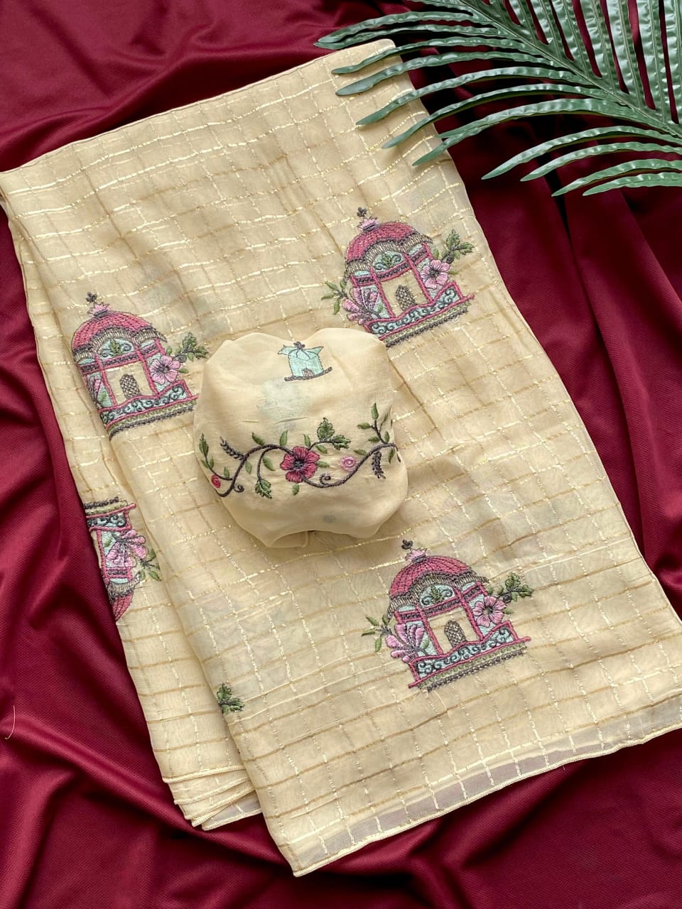 Heritage Palace Embroidered Saree
