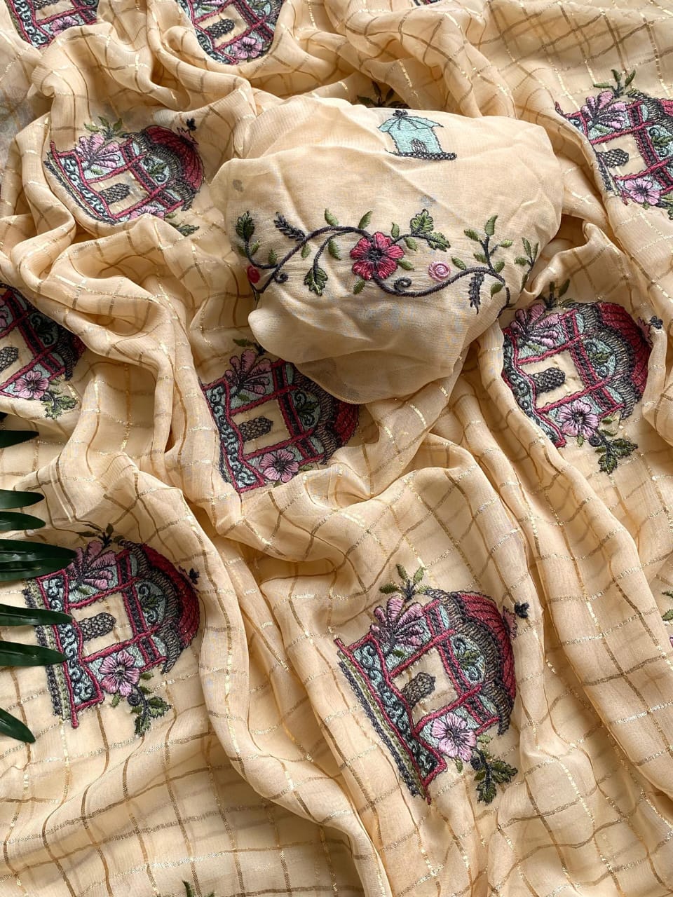Heritage Palace Embroidered Saree