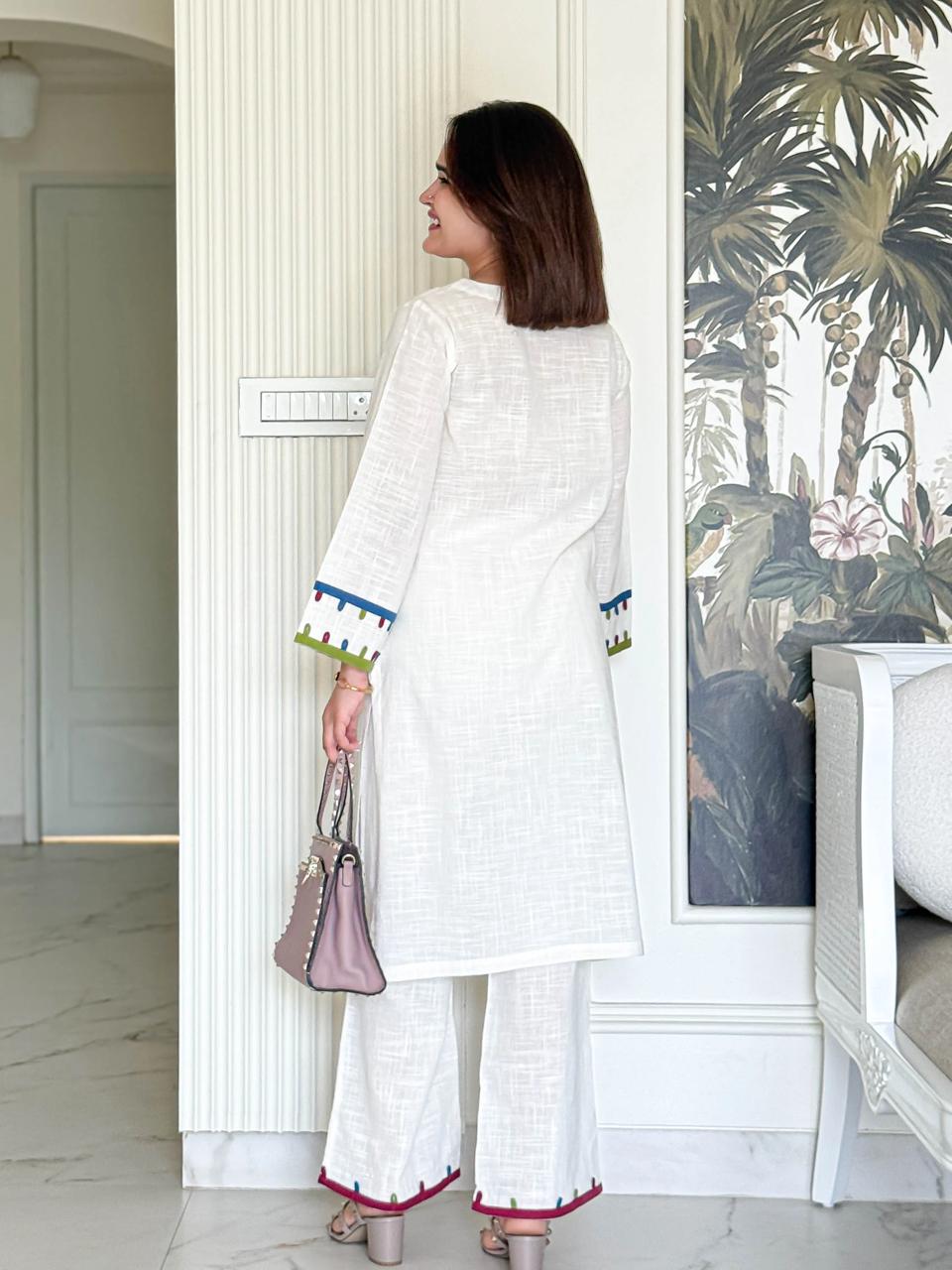 Ivory Loop Kurta Set