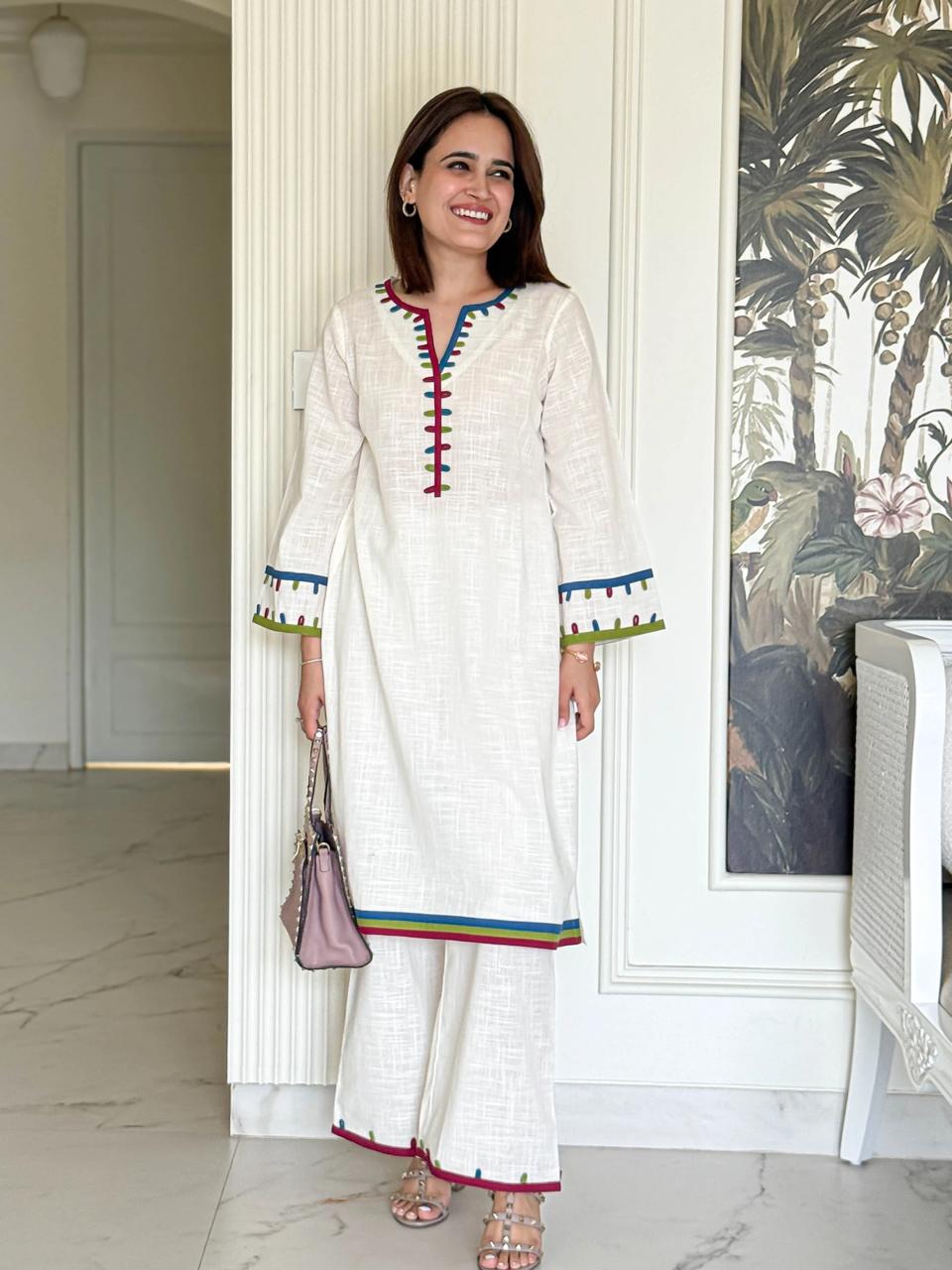 Ivory Loop Kurta Set