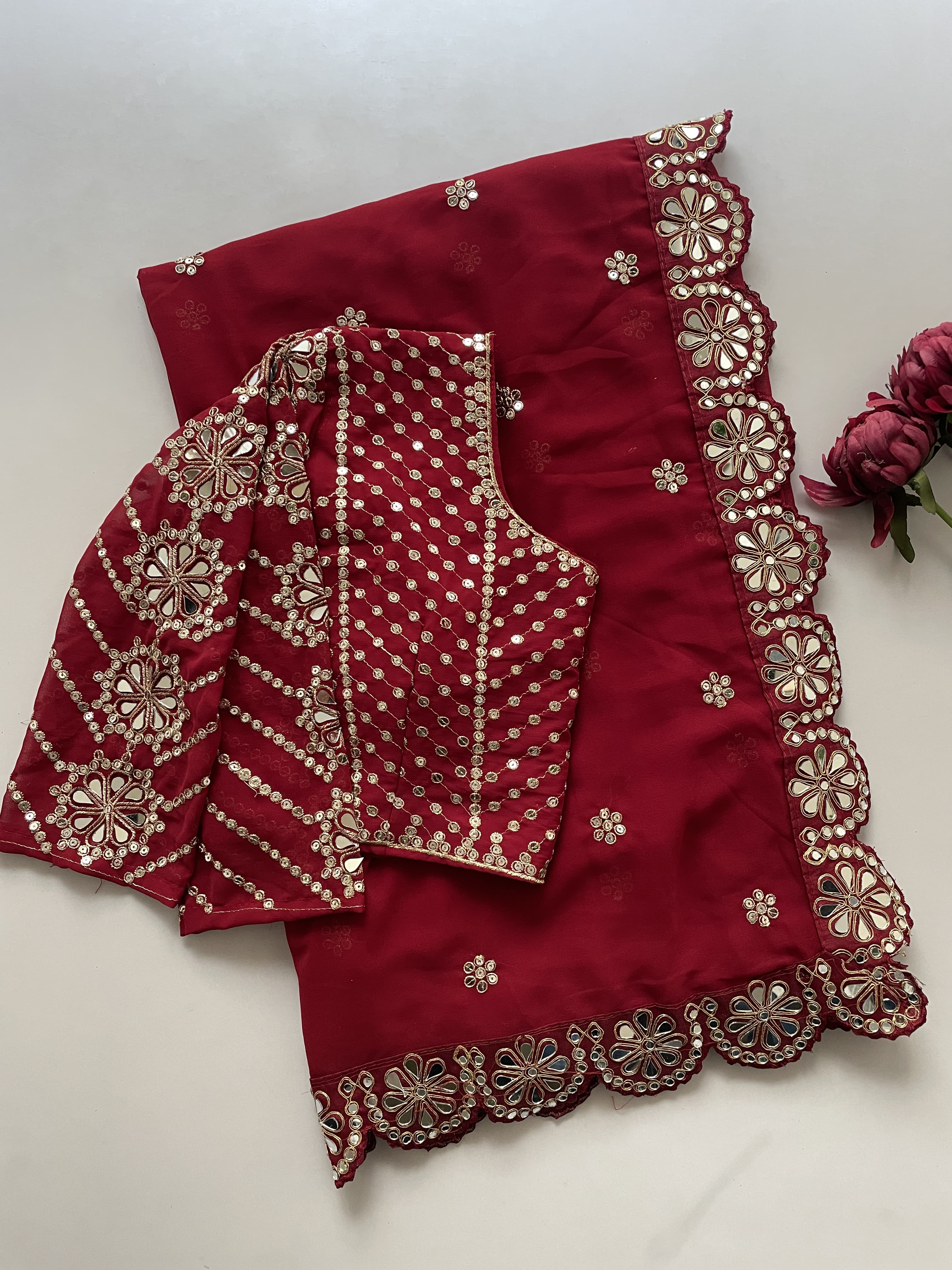 Aaryaa Luxe Mirror Saree
