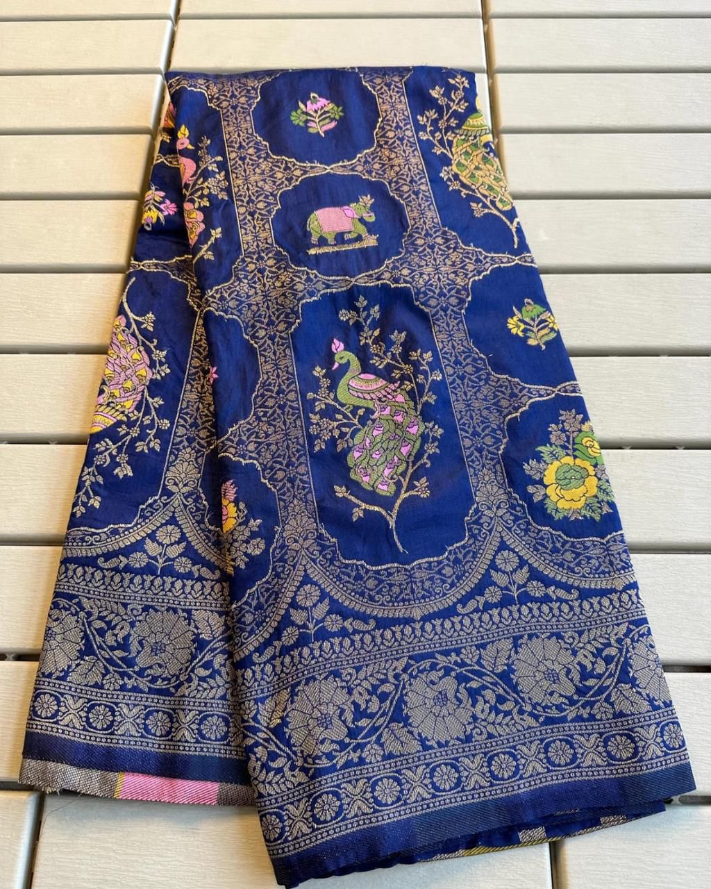 Vasundhara Banarasi Matka Saree
