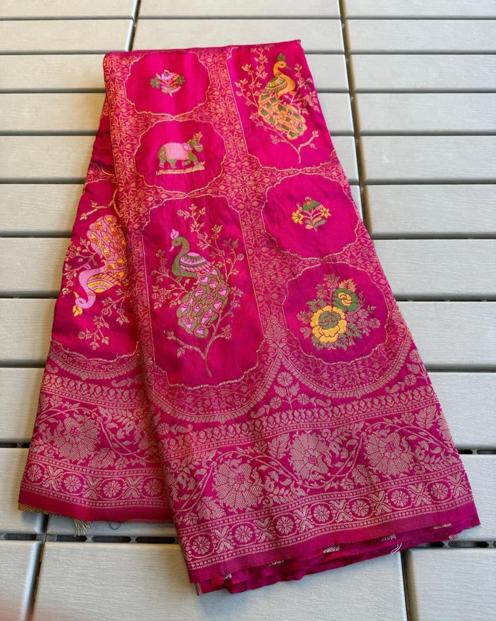 Vasundhara Banarasi Matka Saree